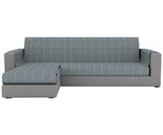 Eiffel Textile Paris Chaise Longue Sofabezug Links 240 x 195 x 2 cm grau
