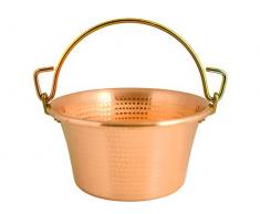 LAR Kessel in Kupfer Marke Griff Bügel d. 30 cm Topf Polenta