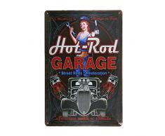 dingleiever DL- Hot Rod Garage Metall Wandbild Ölgemälde Vintage Kreuzen Home Decor Poster Pin up Antik Tablett House Rules Art Wand