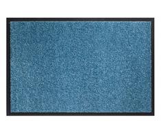 Unbekannt Schmutzfangmatte Twister für den Innenbereich, Polyamid, Türkis, 80 x 120 cm