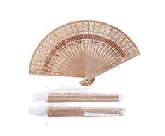 Sepwedd Set mit 50 Fächern aus Sandelholz mit Geschenktüten und Quasten aus Holz (Sonnenblumenmuster)