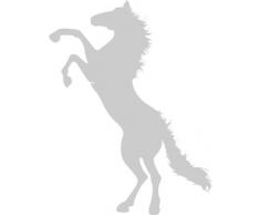 INDIGOS 4051095091202 Wandtattoo w672 Pferd 96 x 53 cm Wandaufkleber in 3 GrÃ¶Ãen, silber