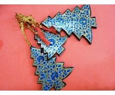 artcollectibles Indien 3 seltene, dekorativer Weihnachtsbaum zum Aufhängen handgemalt Gifts Home Decor Art Wand