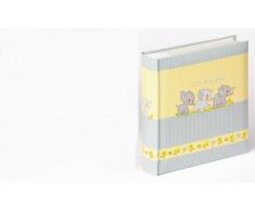 Walther ME-182-L Memoalbum Funny Friends, für 200 Fotos im Format 10 x 15 cm mit Beschriftungsfeld und CD-Archiv, blau