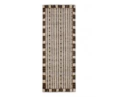 Solo Rugs Uppsala Läufer, modern, niedriger Flor, handgeknüpft, 6,7 x 17,8 cm, Grau