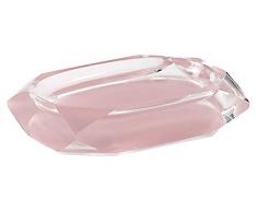 Gedy Chanelle Seifenschale, Harz, Rosa, 7,8x12x2,8