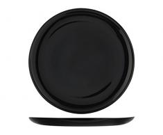 H+H Premiere Set Teller Pizza, Opal, Schwarz, 6 Stück