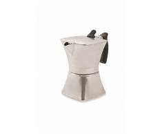 Galileo Casa Pythagoras Espressokocher, Aluminium, Stahl/Silber