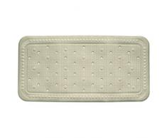 Kela 22365 Badewanneneinlage, Mit Sauger, PVC-Weichschaumbeschichtet, 72 x 36 cm, Kreta, Beige