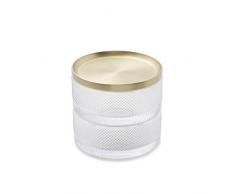 Umbra Tesora Schmuckkasten – Stapelbare Schmuckdose zur Aufbewahrung und Ablage von Ringen, Ohrringen, Ketten, Uhren, Armbändern und Accessoires, Metall / Glas