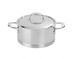 demeyere Atlantis Kochtopf mit Deckel 22 cm Durchm, 4 Liter V, 11cm h.