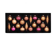 WeRChristmas Glaskugeln, Kupfer, 20-Piece