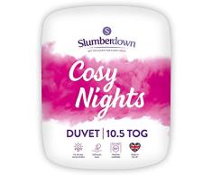 Slumberdown Cosy Nights Big Hugs Smart Stitch Threadless Seam 10.5 Tog Bettdecke, Microfaser, violett, King Size