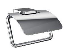 Emco Trend Toilettenpapierhalter, chrom, Klopapierhalter, mit Deckel, Rollenhalter, Papierhalter, Wandmontage - 20000100
