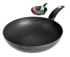 Moneta Hercules WOKPFANNE 28 cm, Aluminum, schwarz