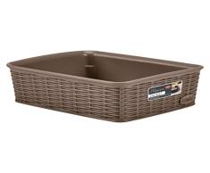 Stefanplast Elegance Korb Rattan, Braun, 25 x 19 x 6 cm