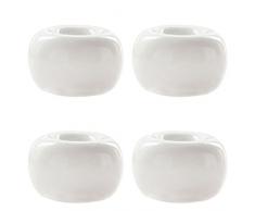 hanyan Keramik Zahnbürstenhalter Set FO 4 PCS weiß