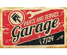 Coco&Coir® Premium kokos Fußmatte | Kokosnussmatte mit rutschfestem PVC | Fußwischer für den Eingangsbereich | für den Außen- und Innenbereich | 45 x 75 cm