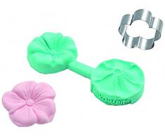 Unbekannt Silikomart Silikonform Sugarflex Mini Flower, hellblau