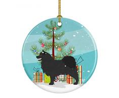 Carolines Treasures Weihnachtsbaum, Abessinischer Katze, Keramik Schwedischer Lapphund 3 in Bunt