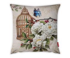 Bonamaison Dekorativ Kissenhülle, Kissenbezug, Zierkissenbezug, Wohnkultur, Für Sofa, Kaffeestube, Größe: 45X45 cm - Entworfen und hergestellt in der Türkei