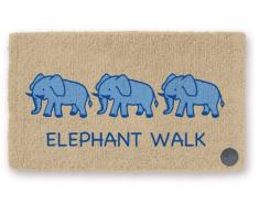 Shoe MAX YH 101192 M Kokos Fussmatte mit Rutschfester Latexunterseite ca. 37 x 22 cm Elephant Walk