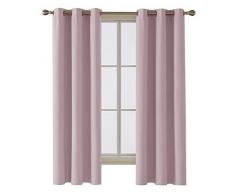 deconovo Verdunkeln isoliert Blackout Tülle Fenster Vorhang Panel 106,7 cm, Polyester-Mischgewebe, Lavender 4pcs, 42x84 Inch