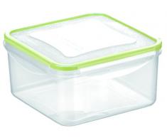 Tescoma Lunchbox, Plastik, transparent/grün, 8.7 x 5.3 x 29.2 cm
