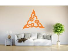 INDIGOS 4052166050203 Wandtattoo w284 Ornament, Orien Wandaufkleber, 96 x 89 cm, orange