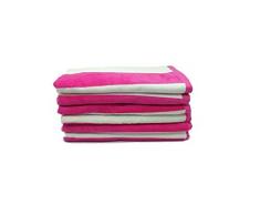 robesale Terry Velours Cabana Beach Handtücher, Umweltfreundlich Wasser saugfähigen Natur Baumwolle Hand Towels - Qty 6 Fuchsia