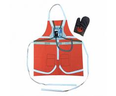 SD Toys Luke PILOTO Pack transparent Star Wars Schürze und Topfhandschuh, aus Polycotton, Orange/Schwarz, 3 x 3 x 3 cm