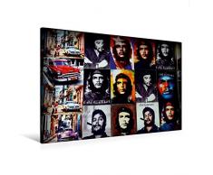 Calvendo Premium Textil-Leinwand 120 cm x 80 cm quer, EIN Motiv aus dem Kalender Che Guevara | Wandbild, Bild auf Keilrahmen, Fertigbild auf echter Leinwand, Leinwanddruck Menschen Menschen