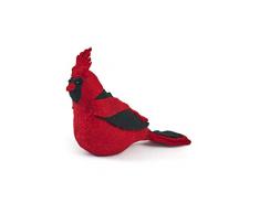 Arcadia Home Cardinal Christmas Tree Topper in Hand Felted Wool Weihnachtsbaumspitze, rot