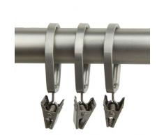 Rod desyne Vorhang Pivot Ringe für 5/8 Zoll Stab, Satin Nickel, Set von 10
