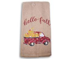 Hello Fall Pickup Küchentuch – Truck mit Kürbiss, 38,1 x 63,5 cm
