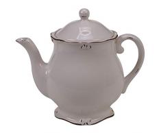 Certified International Vintage Cremefarbene Teekanne, Einheitsgröße, mehrfarbig