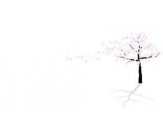 Indigos 4051719823103 Wandtattoo ME164 Baum Ranke Ast Blatt Herbst Winter Pflanze 60 x 49 cm