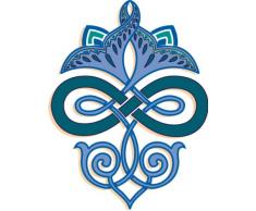 Indigos 4051719729344 Wandtattoo MF137 schÃ¶ne Verzierungen Tribal Ornament 80 x 60 cm