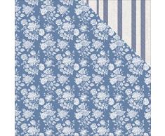 Kaisercraft Kobalt Wandering Efeu, doppelseitig, 30,5 x 30,5 cm