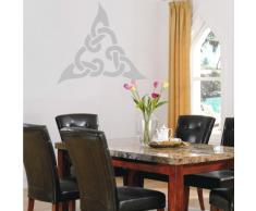 INDIGOS 4052166050395 Wandtattoo w284 Ornament, Orien Wandaufkleber 120 x 111 cm, silber