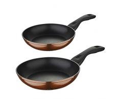 Bergner Classic Pfannenset 20 + 24 Aluminium geschmiedet Induktion Brown Neon Edelstahl