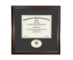 Signature Announcements Hastings College Undergraduate Skulptur Diplom-Bilderrahmen, 40,6 x 40,6 cm, Mahagoni matt