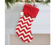 Manioiity 36388 Weihnachtsstrümpfe, gestrickt, zum Aufhängen Length 16 Multicolor-4