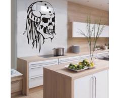 INDIGOS 4052166179492 Wandtattoo w943 Teufel der Hölle Wandaufkleber 96 x 60 cm, orange