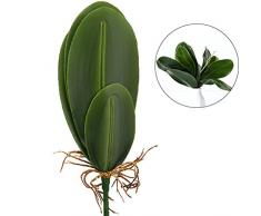 WINOMO Orchidee Leaf Kunstpflanze Orchidee Fake Flower Leaf Home Office Dekoration