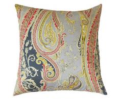 The Pillow Collection Efharis Paisley-Bettwäsche, Kreidetafel, Queen/50,8 x 76,2 cm