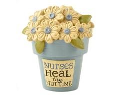 Blossom Bucket Nurses Heal Blumentopf mit Blumen