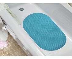 Sweet Home Collection Vinyl Badewanne Matte mit Sicherheit Saugnäpfe, türkis, 68,6 x 39,4 cm