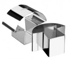 IBILI Dessertring Champignon 8x7x4,5 cm aus Edelstahl, Silber, 8 x 7 x 4.5 cm