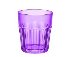 Trinkglas niedrig Happy Hour in Violett (12er Pack) [ 12er Set]